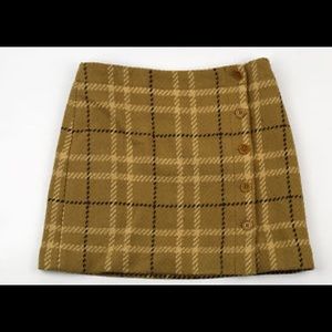 jCrew Side Button Wool Skirt